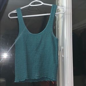 Dark teal tank top